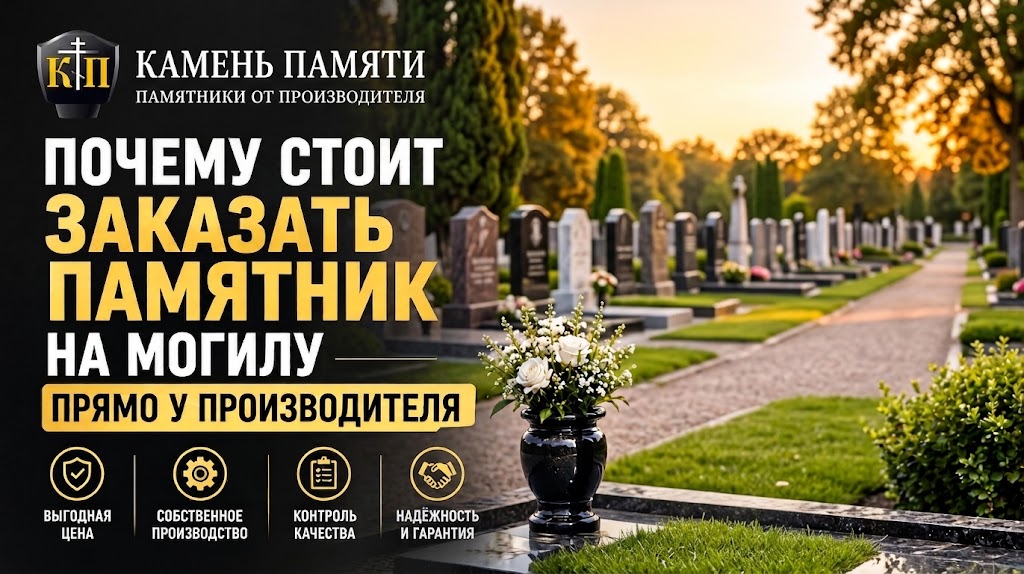 Почему стоит заказать памятник на могилу напрямую у производителя